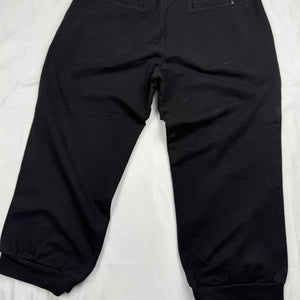 Black low waist capri joggers (S/M)