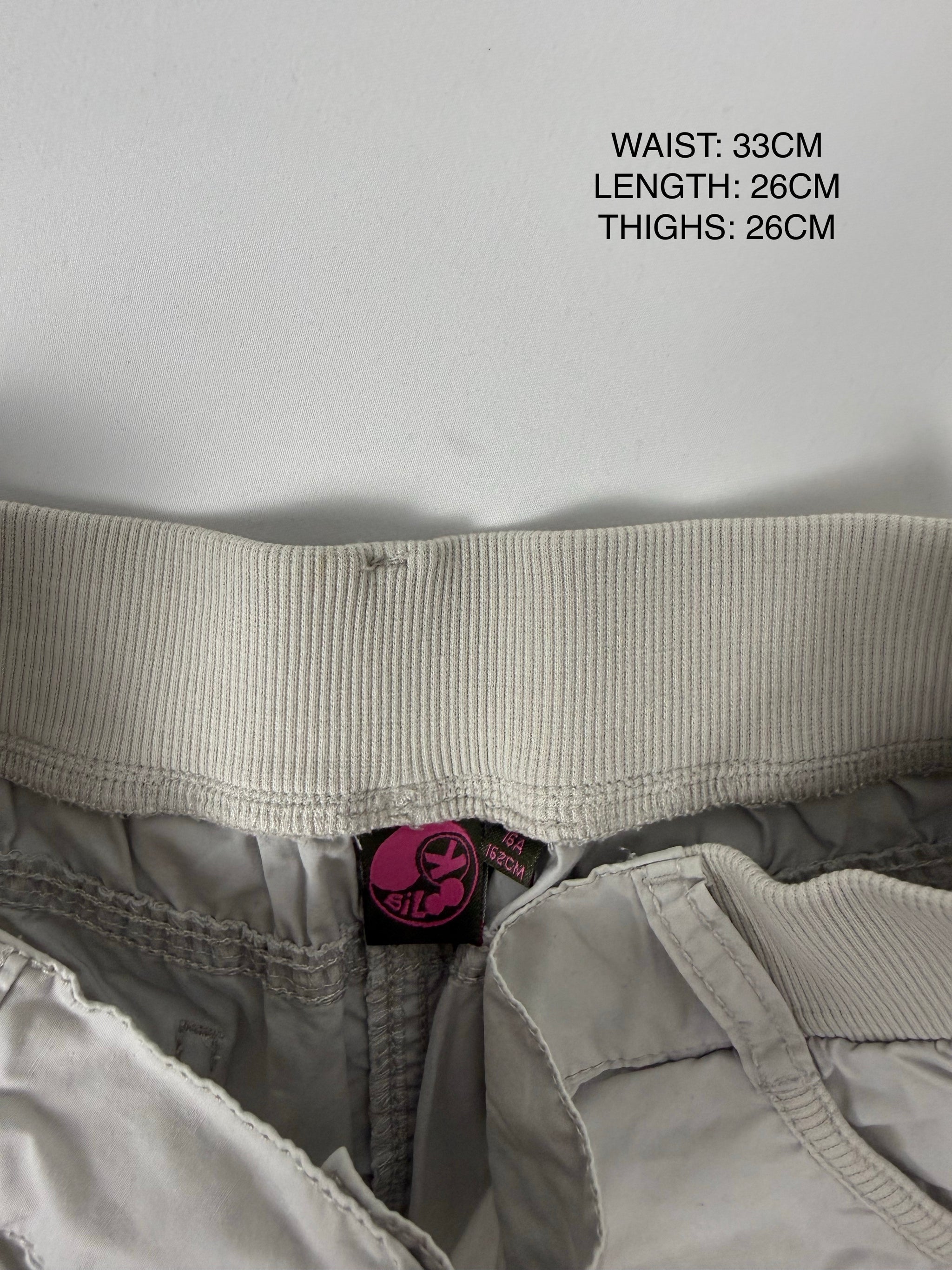 Grey cotton low rise mini short (S)