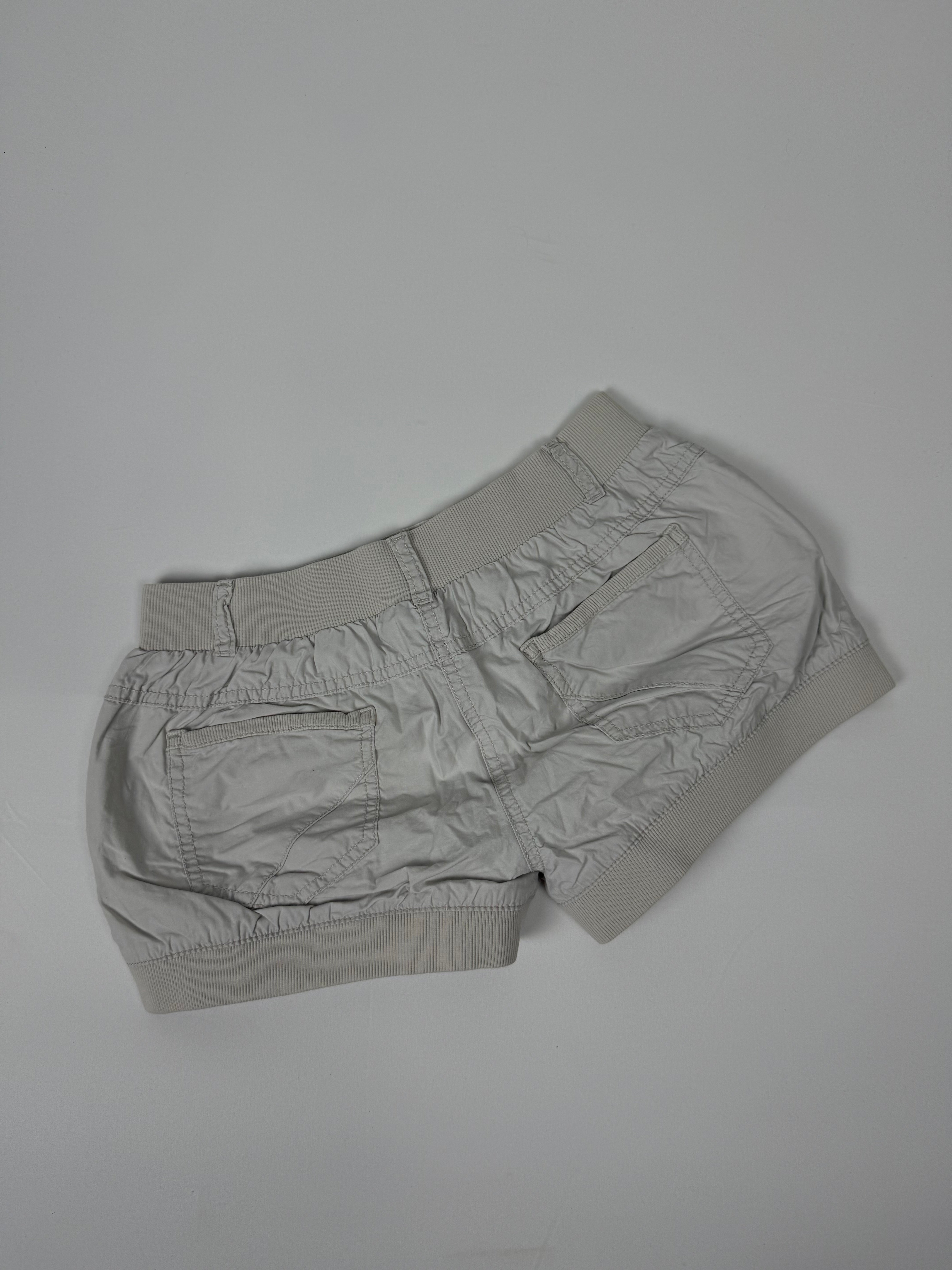 Grey cotton low rise mini short (S)