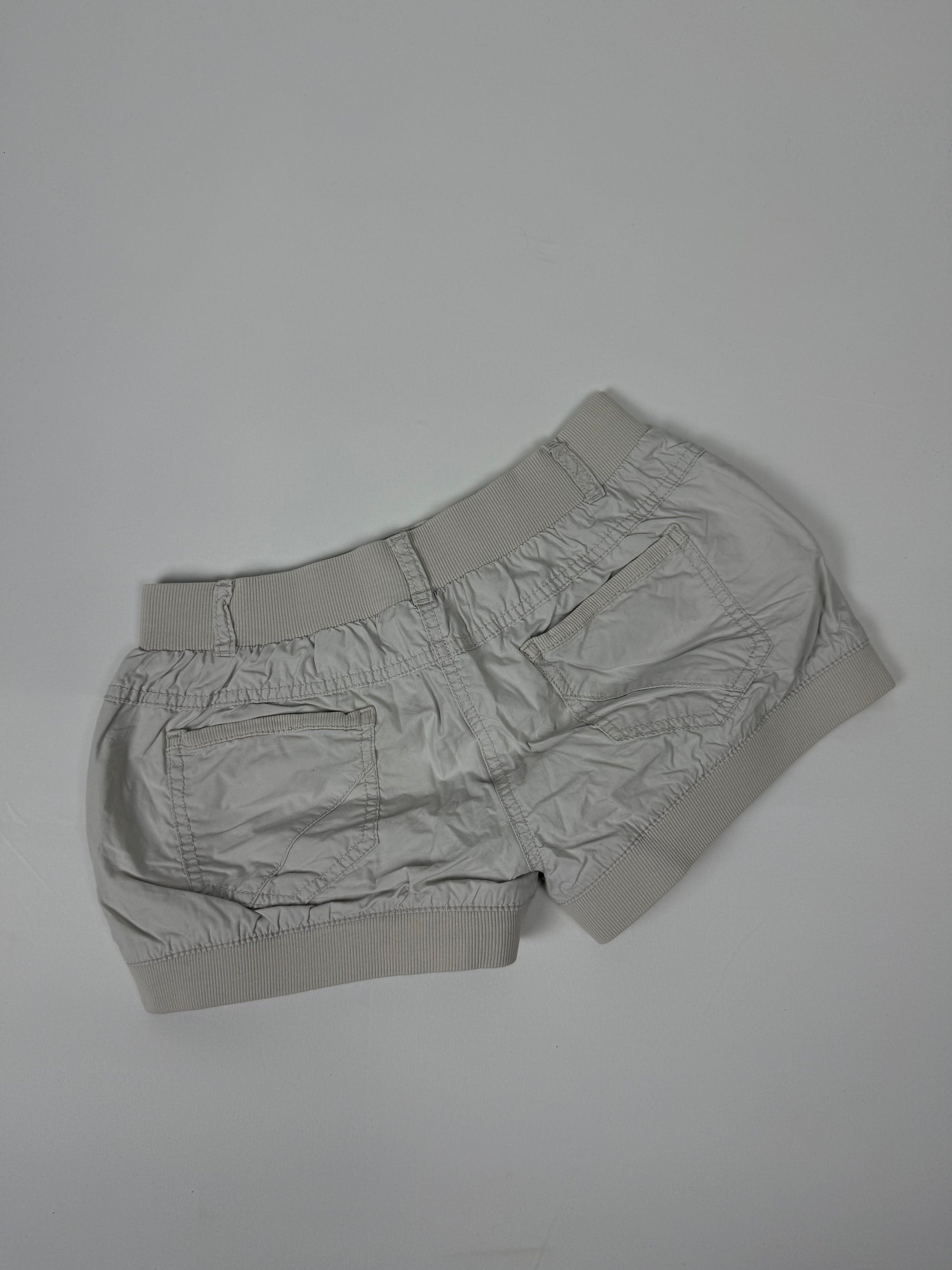 Grey cotton low rise mini short (S)