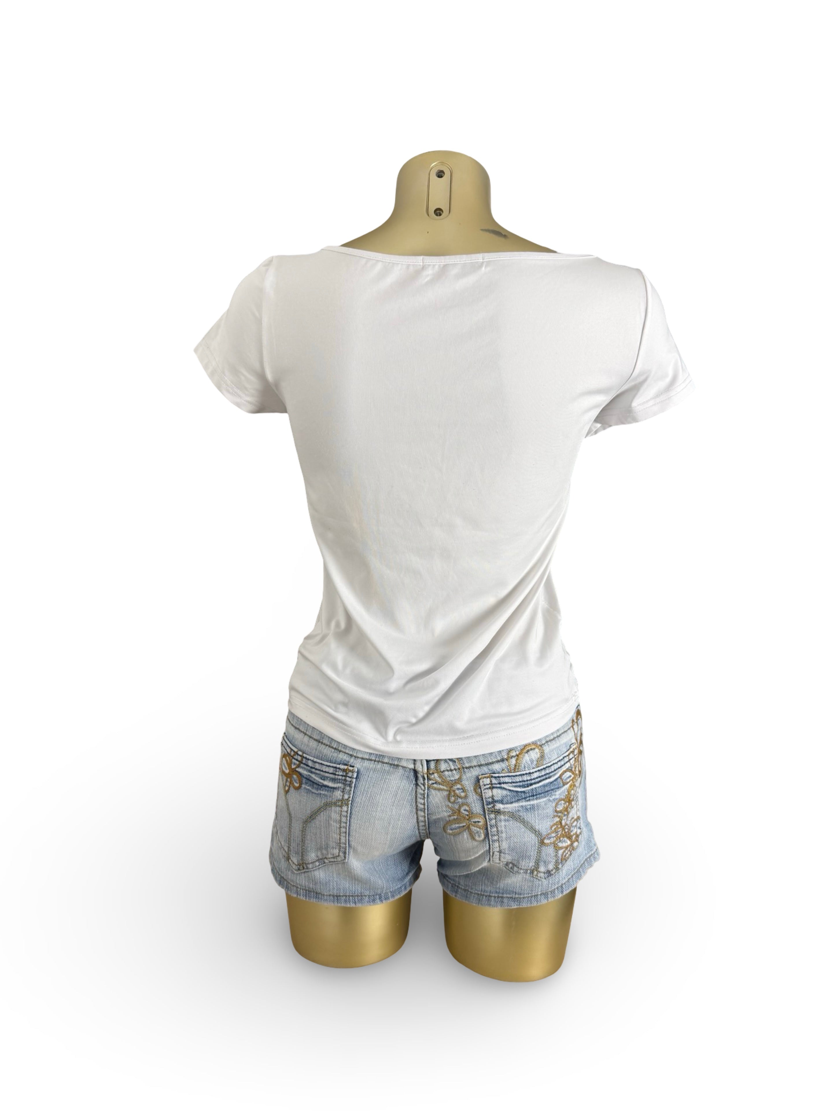 White graphic tee (L)