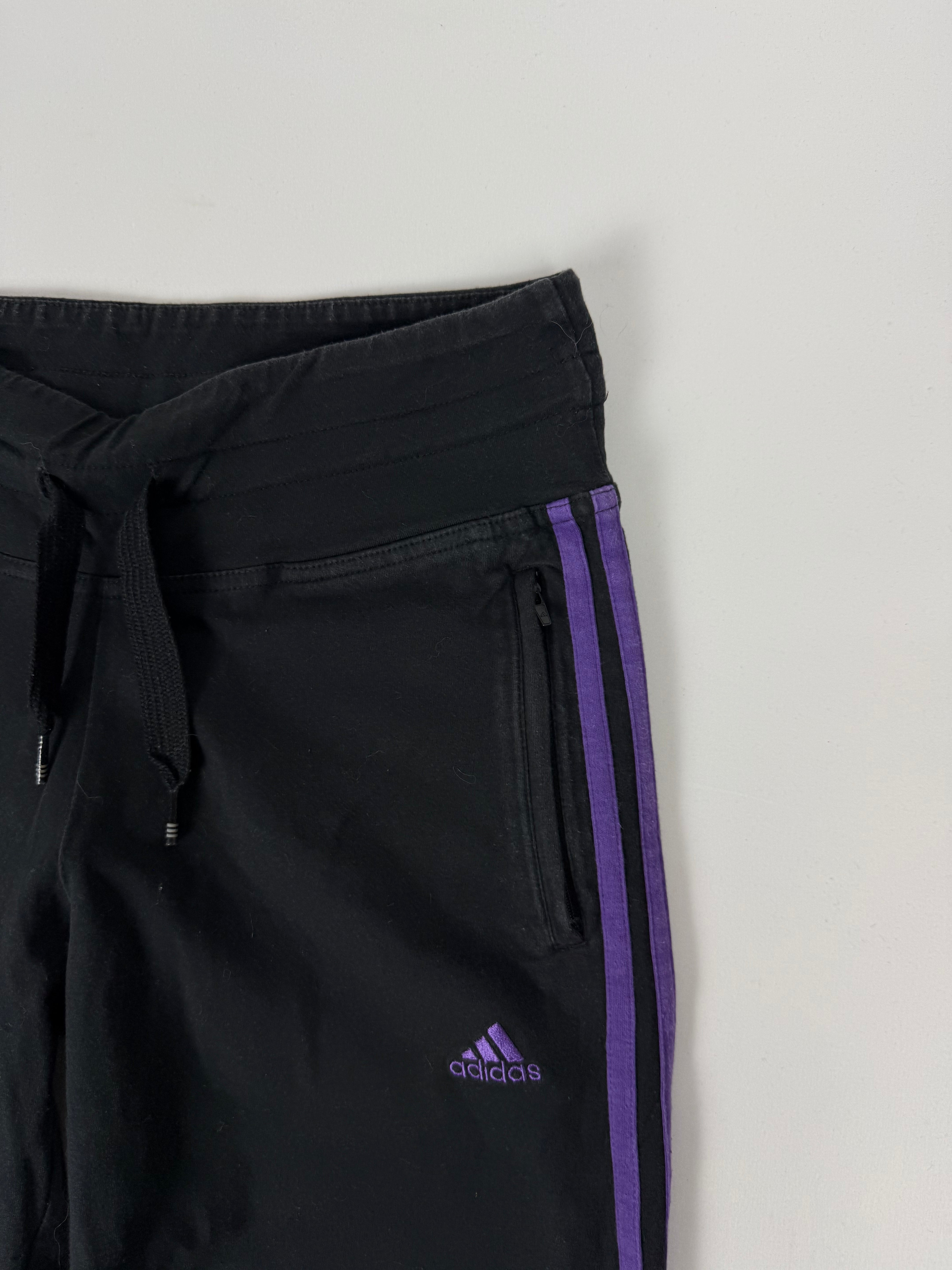 Black & purple activewear capri pants (S)