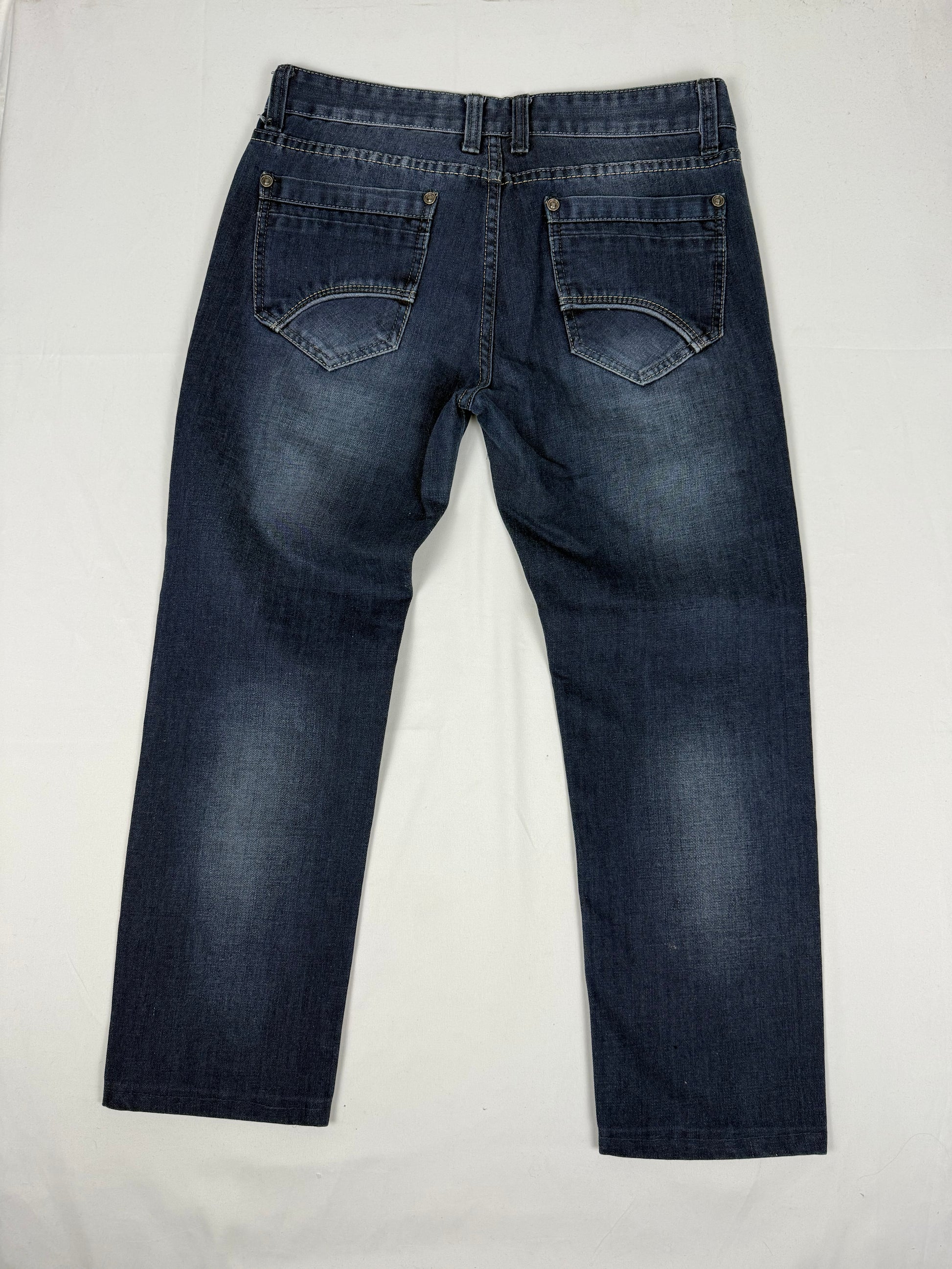 Navy low rise baggy pants (S/M)