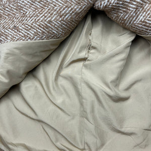 Beige wool trench coat (S/M)