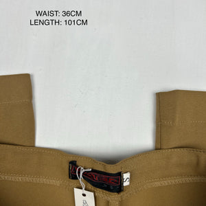 Beige bootcut office pants (S)