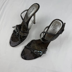 Black rhinestones heels (37)