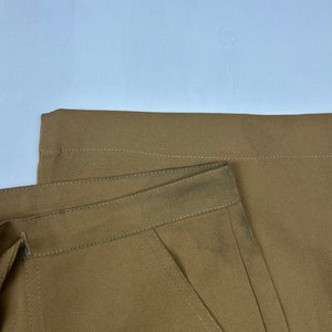 Beige bootcut office pants (S)