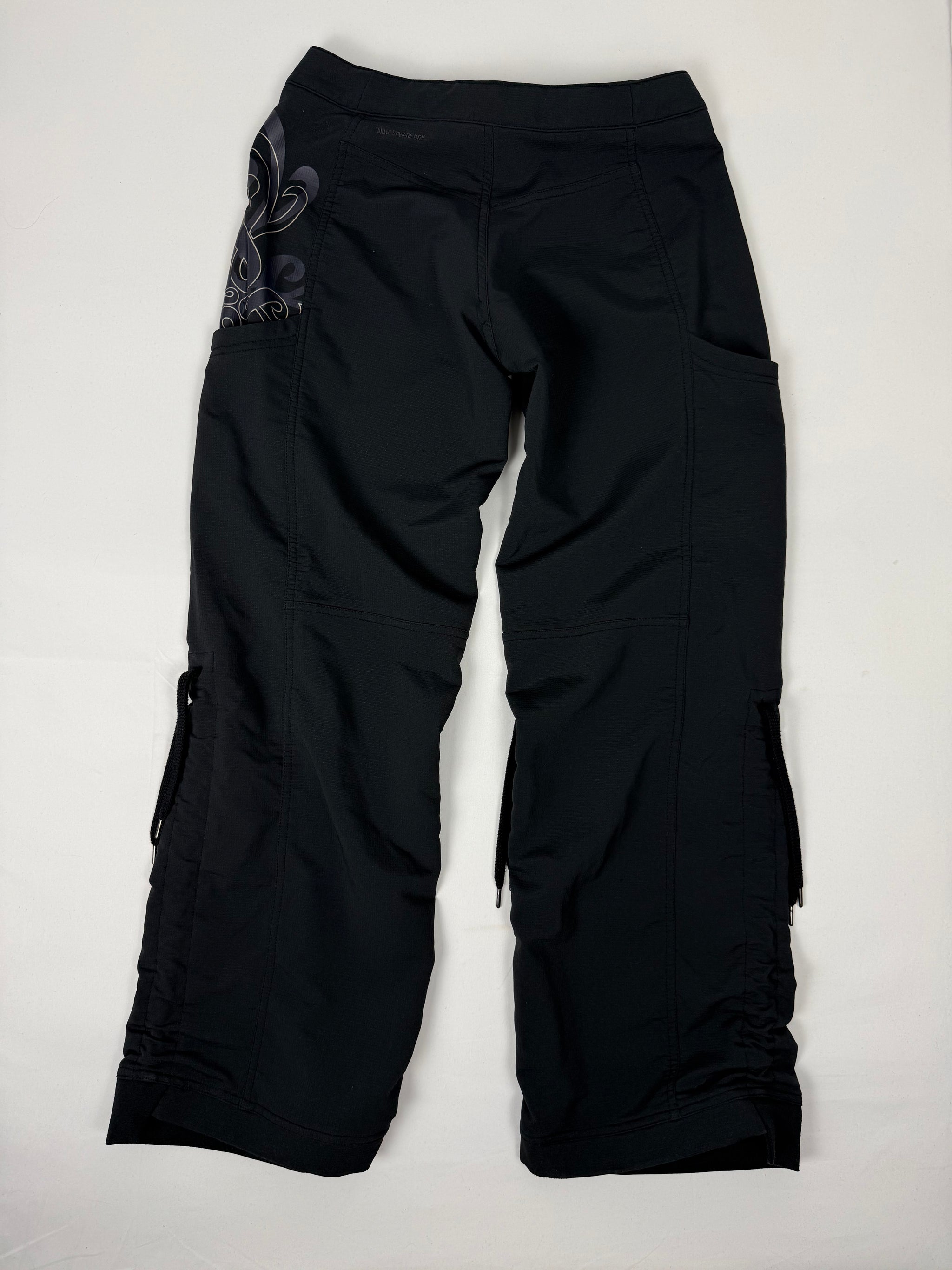 Black 2 in 1 activewear pants (M)