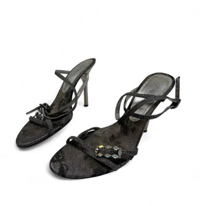 Black rhinestones heels (37)