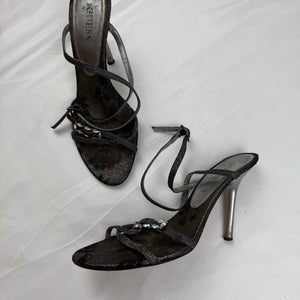 Black rhinestones heels (37)