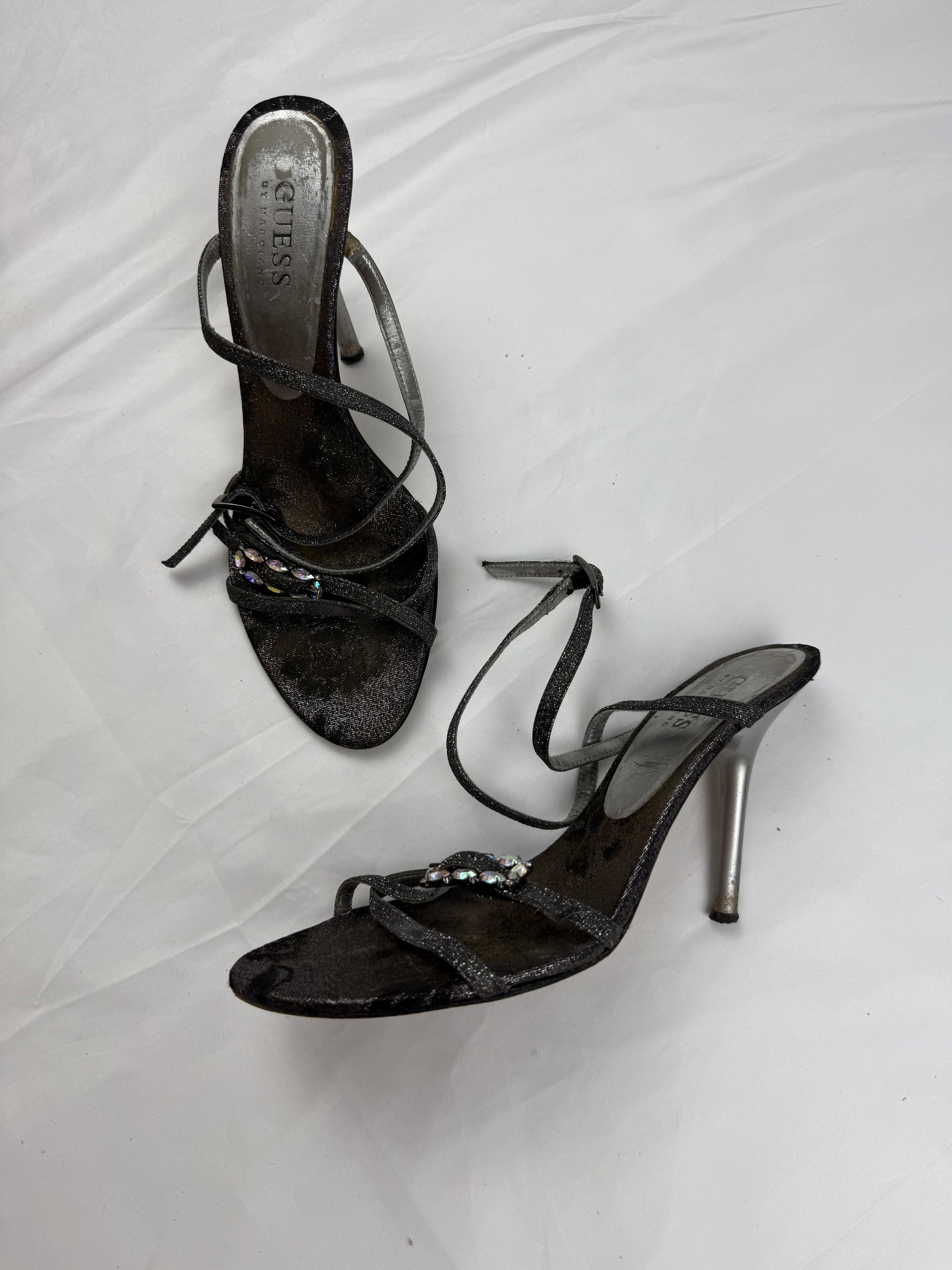 Black rhinestones heels (37)
