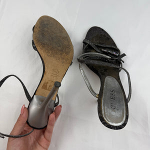 Black rhinestones heels (37)