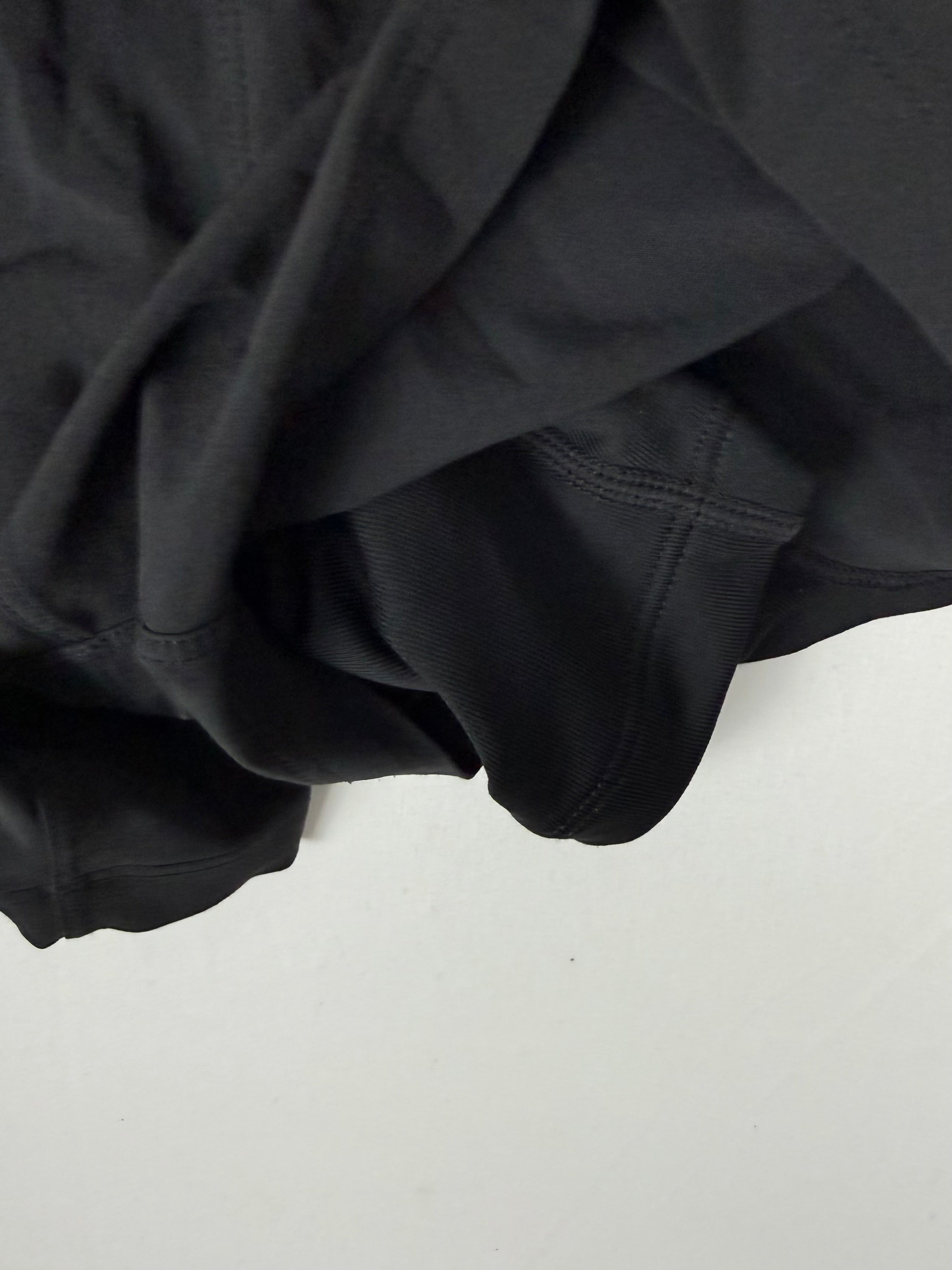 Black activewear running mini short (XS)