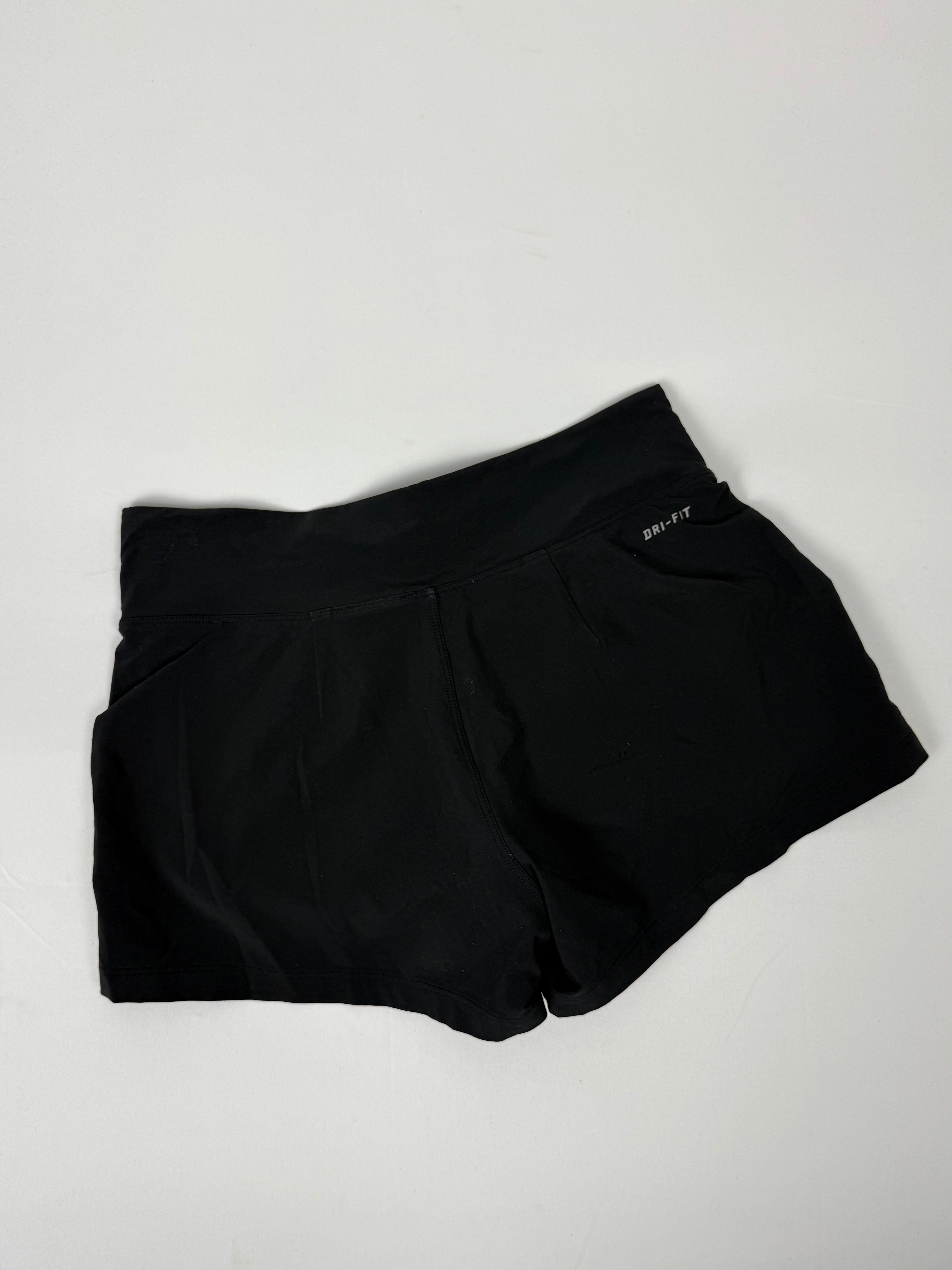 Black activewear running mini short (XS)