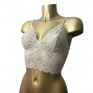 White lace bralette top (S)
