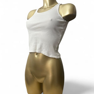Stretchy ribbed tank top (XS)