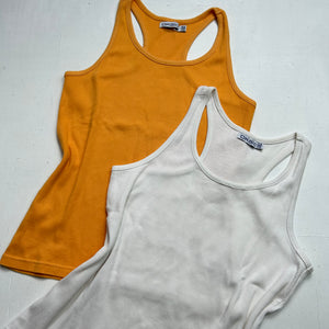 Stretchy ribbed tank top (XS)