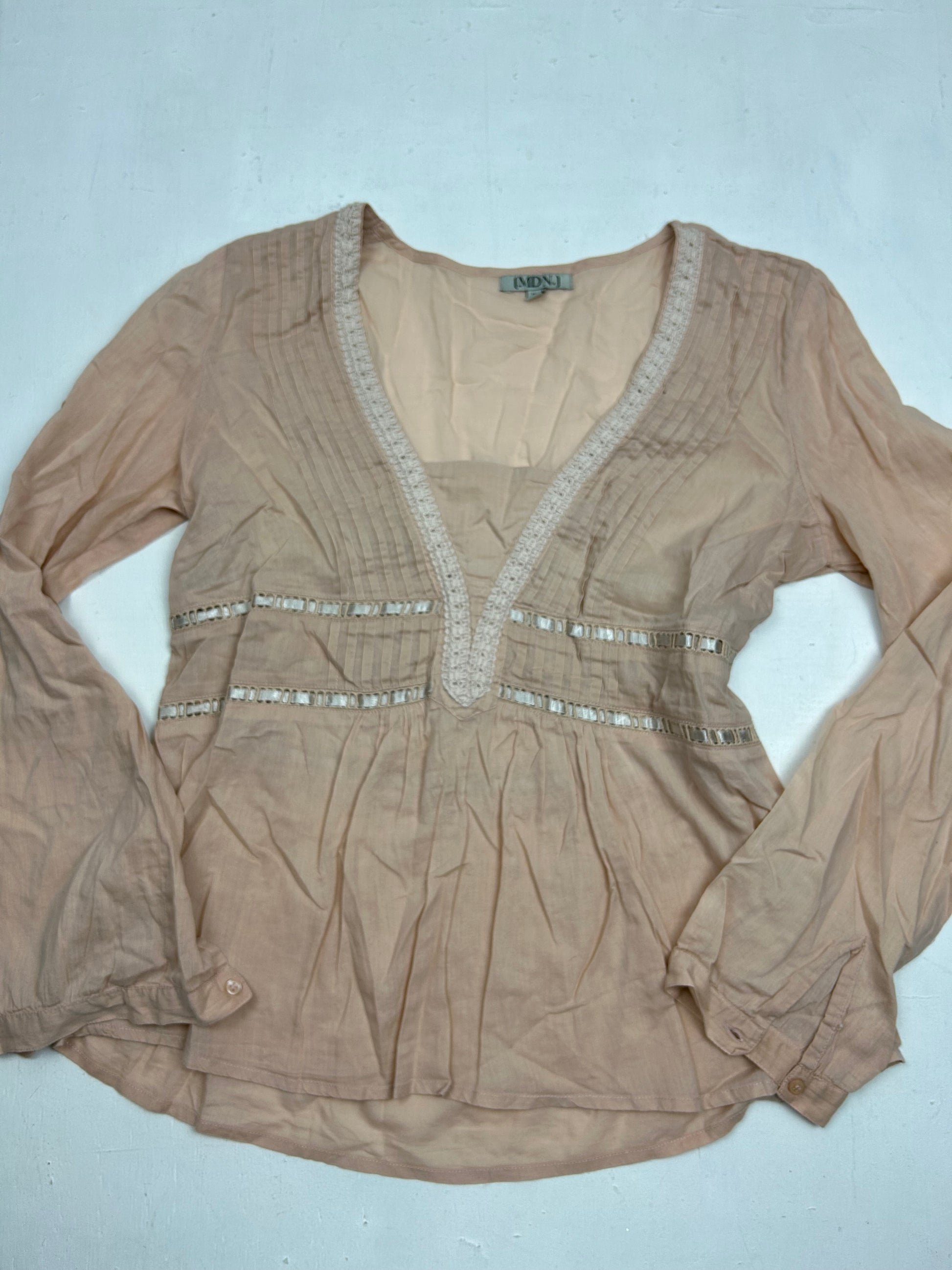 Beige sequins long sleeves top (S/M)