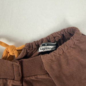 Brown off shoulder tie up long sleeves top (S/M)