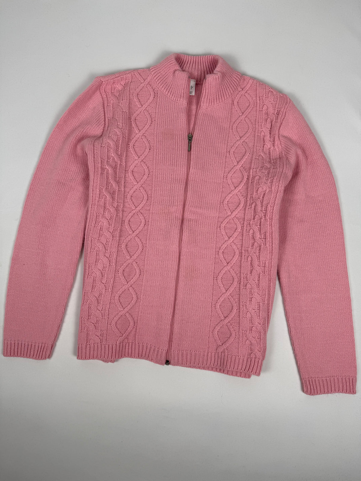 Pink zip up cardigan (XL)