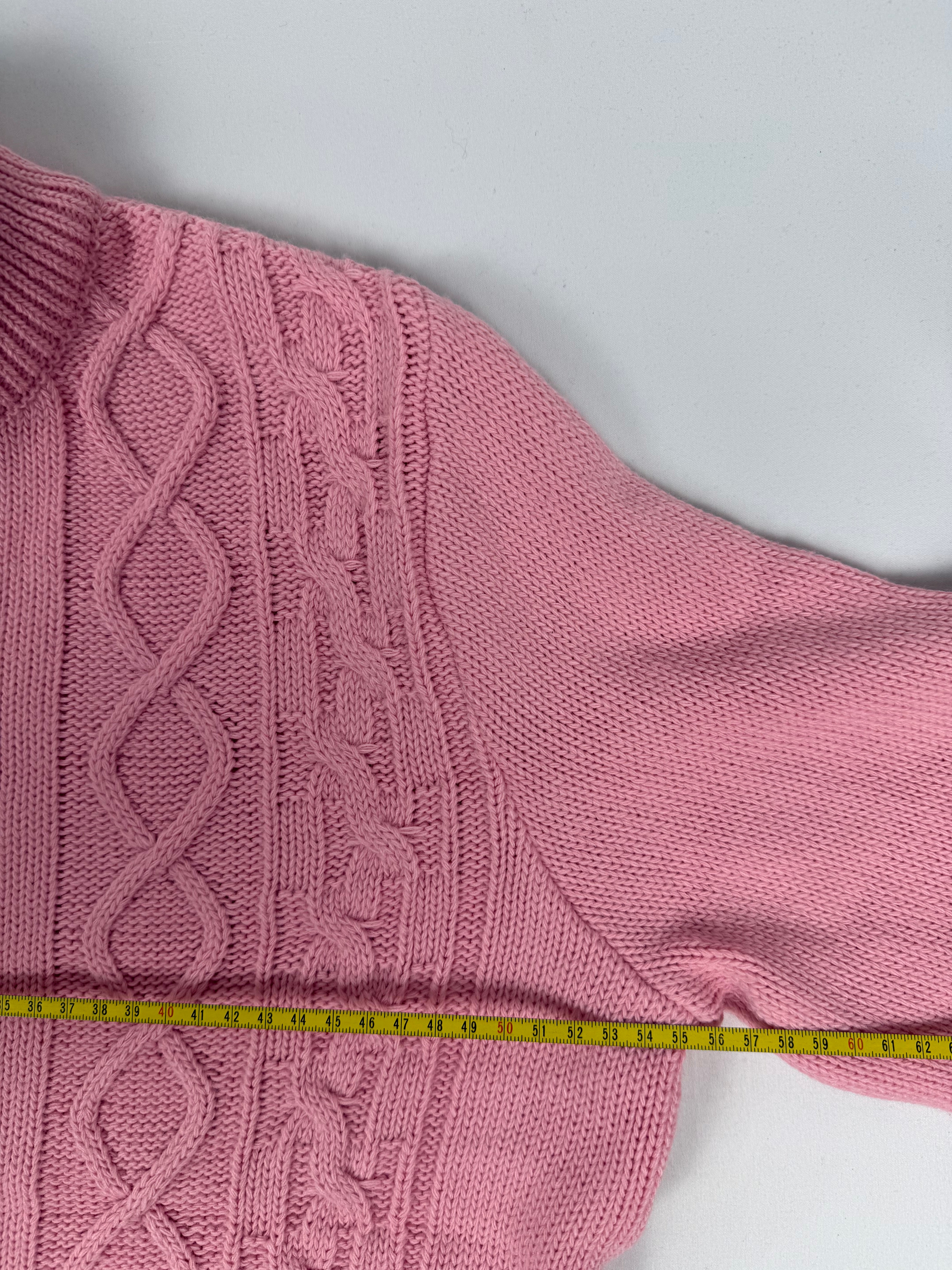 Pink zip up cardigan (XL)