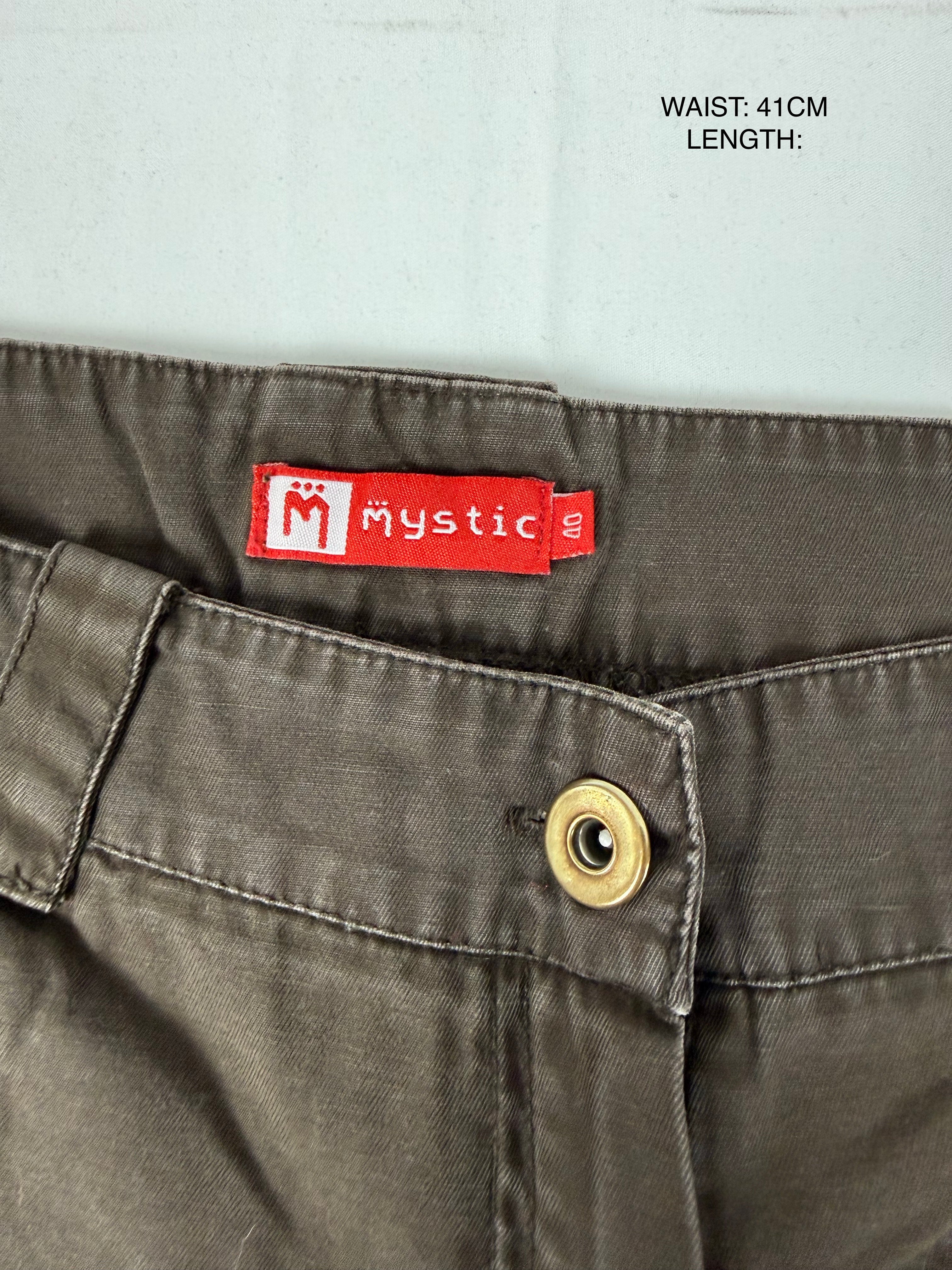 Brown low rise cargo baggy pants (M/L)