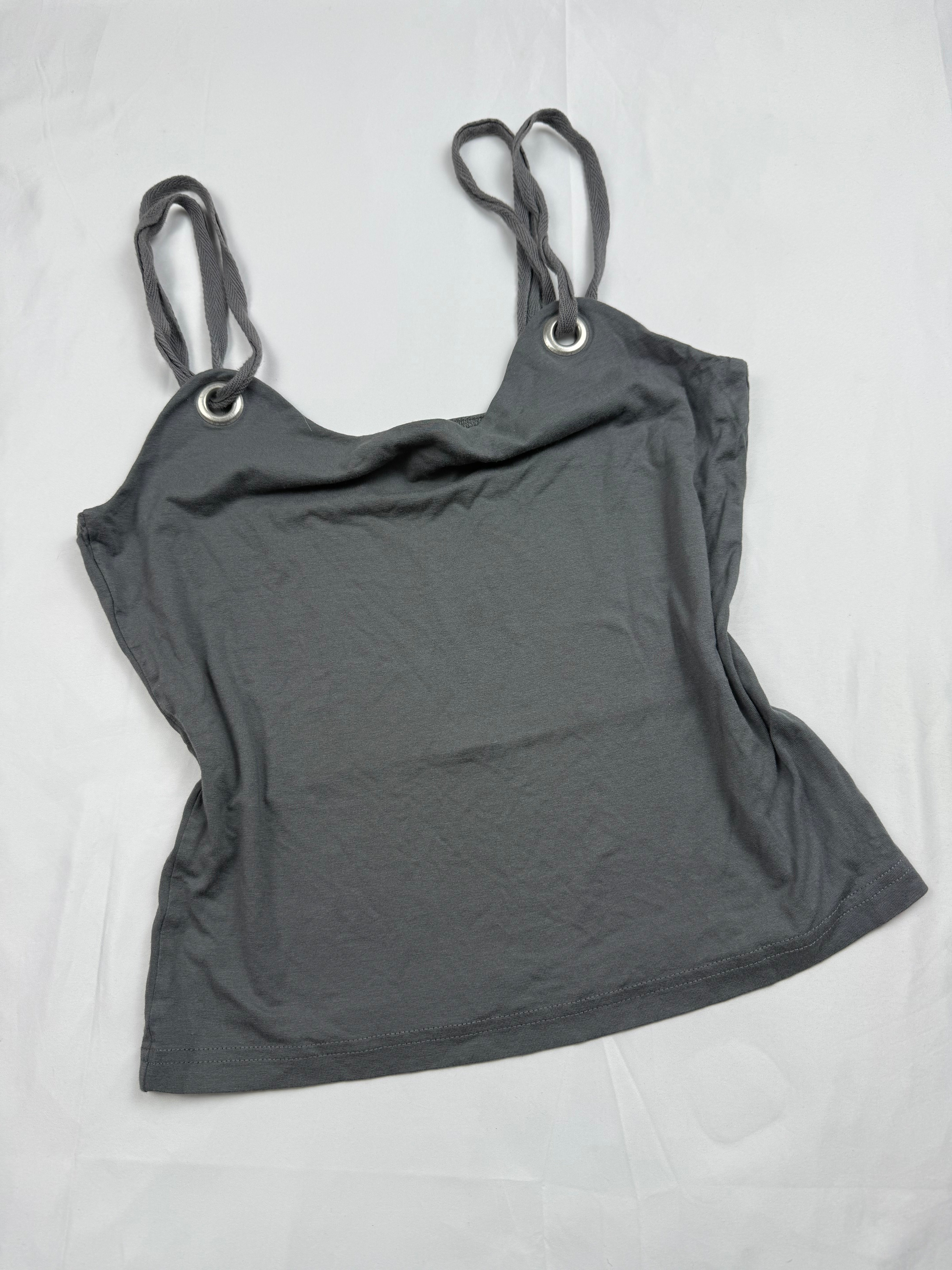 Grey cotton cami top (S/M)