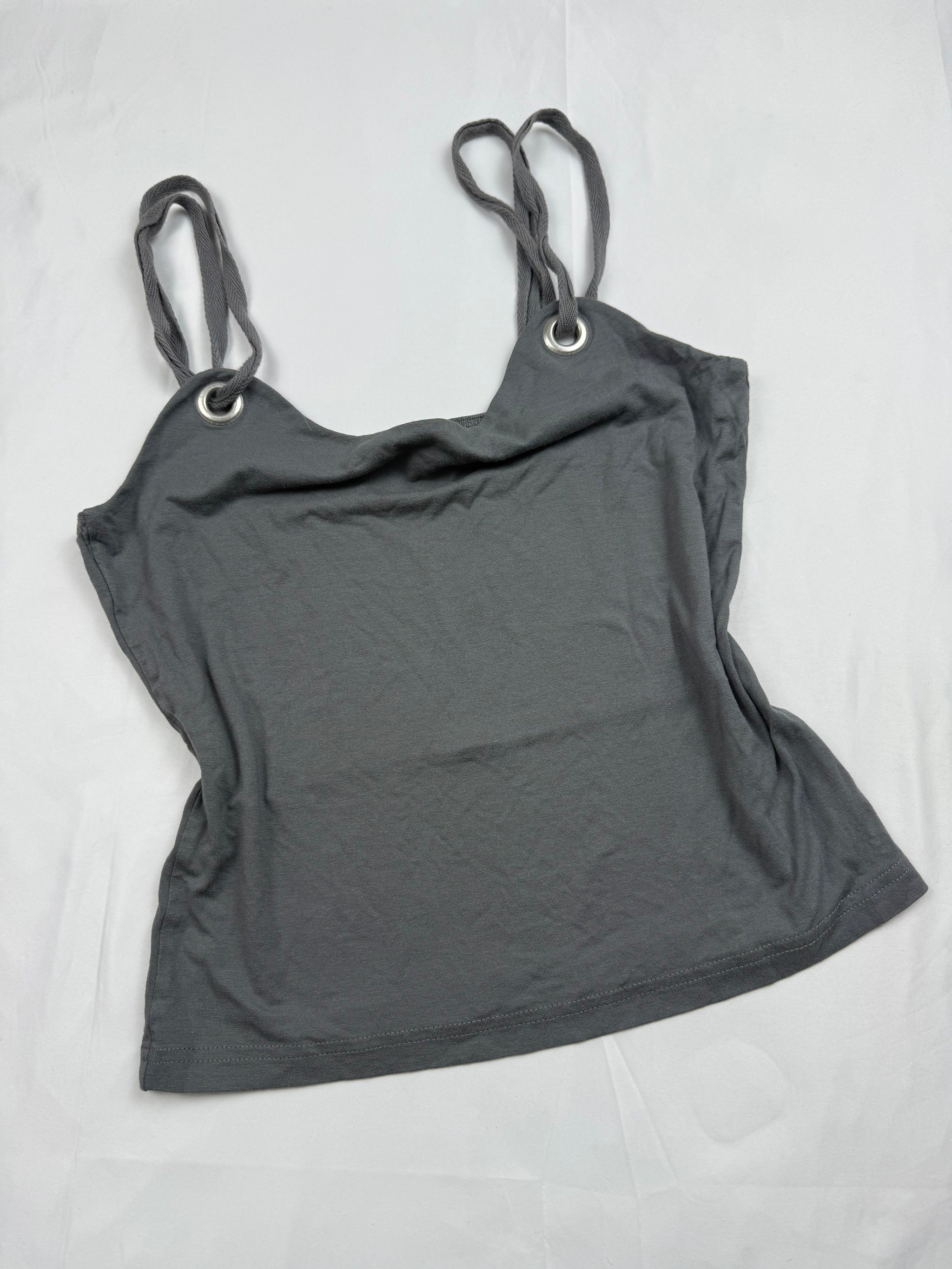 Grey cotton cami top (S/M)