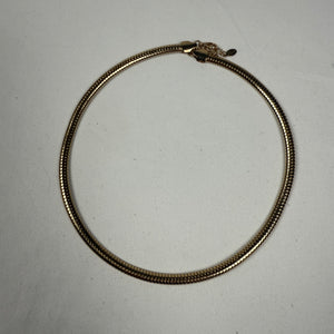 Vintage gold stainless steel choker necklace