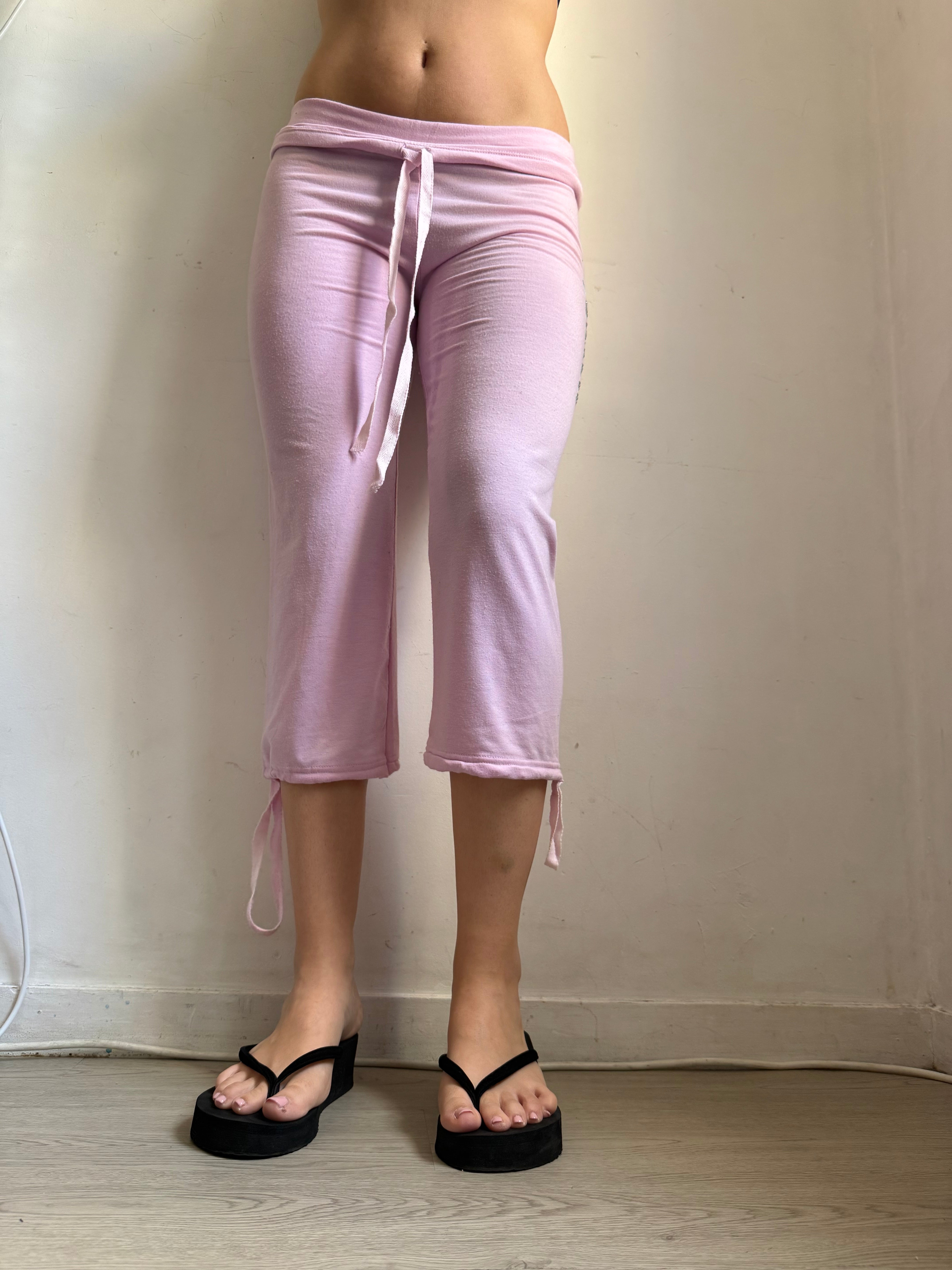 Pink activewear capri pants (S)