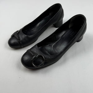 Black monogram ballet flat (36.5)