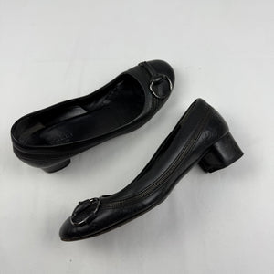 Black monogram ballet flat (36.5)