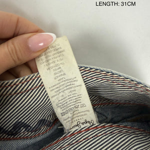 Blue denim mini skirt (S/M)