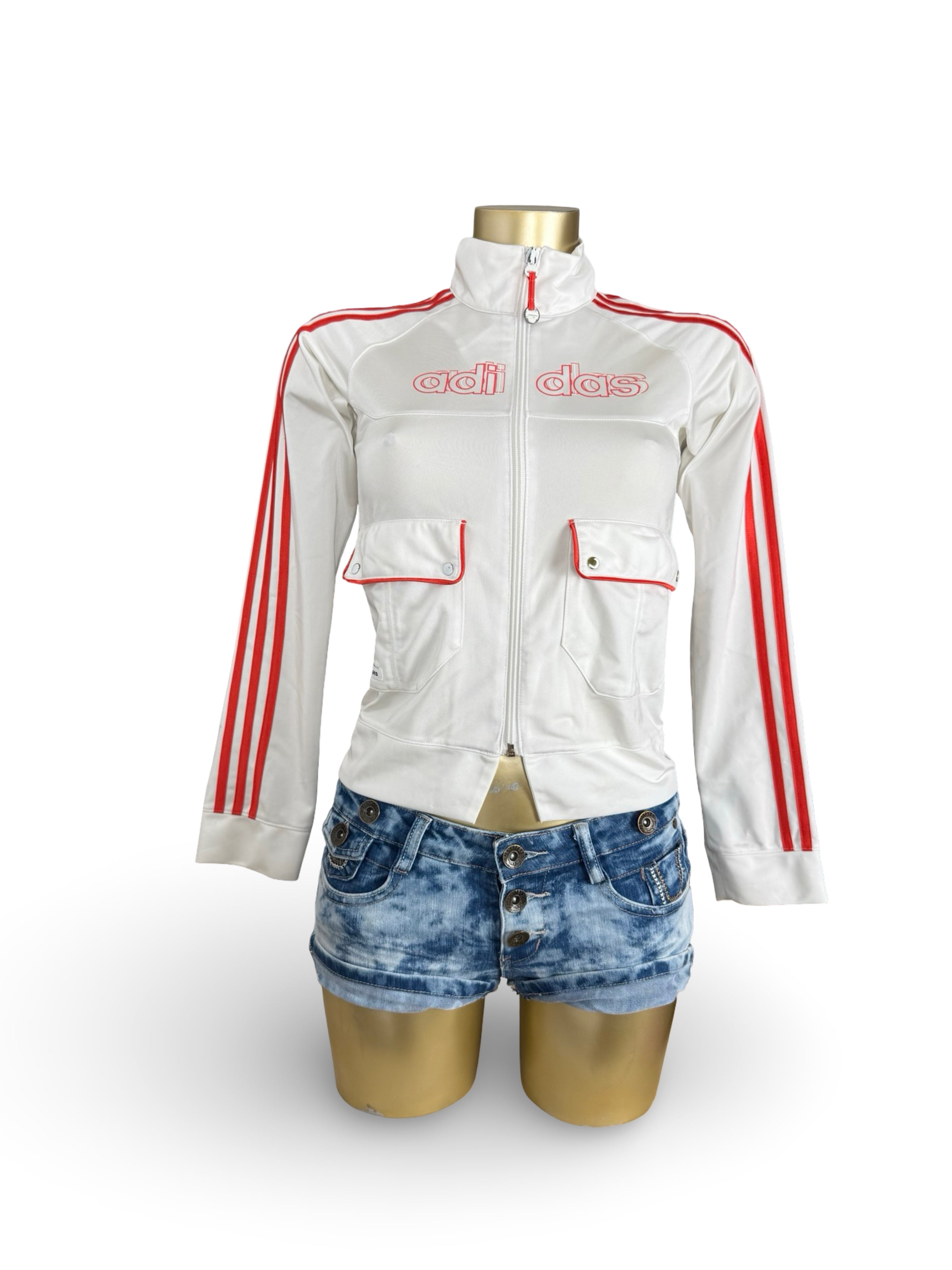 White zip up activewear jacket (S)