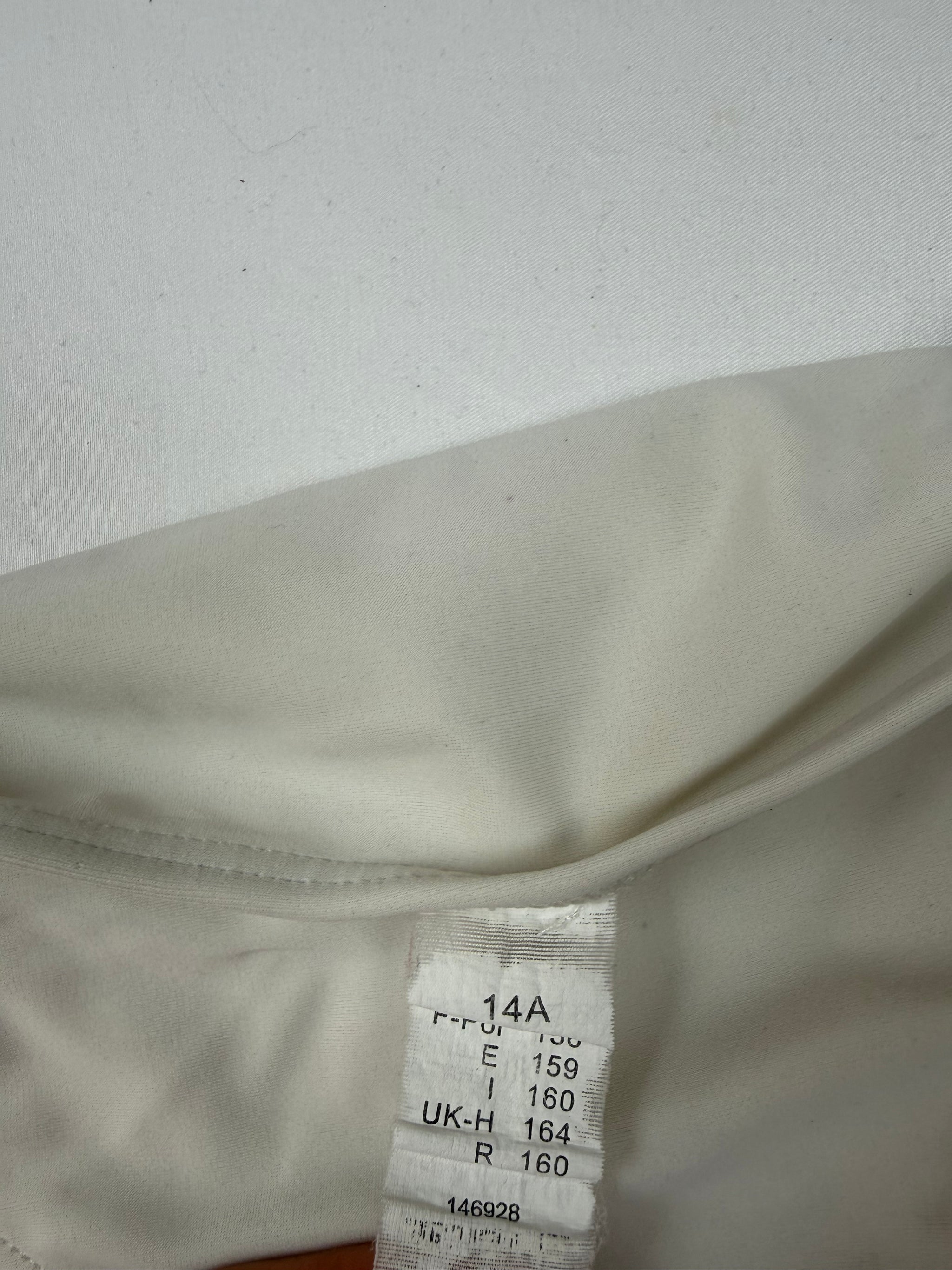 White activewear low rise bikini set (S)