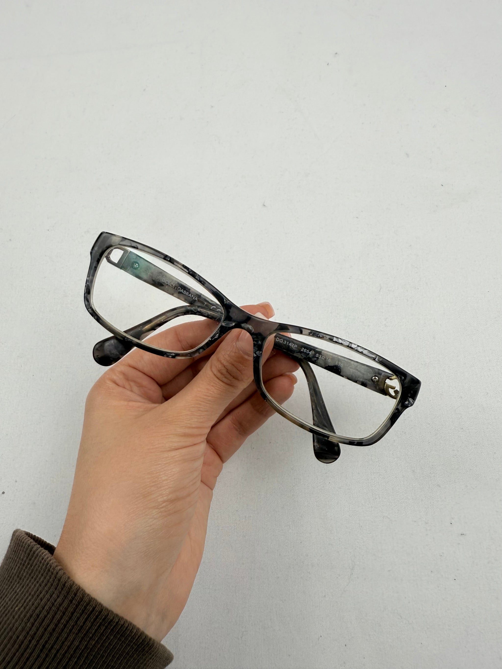 Grey 2000s office glasses (with prescription)