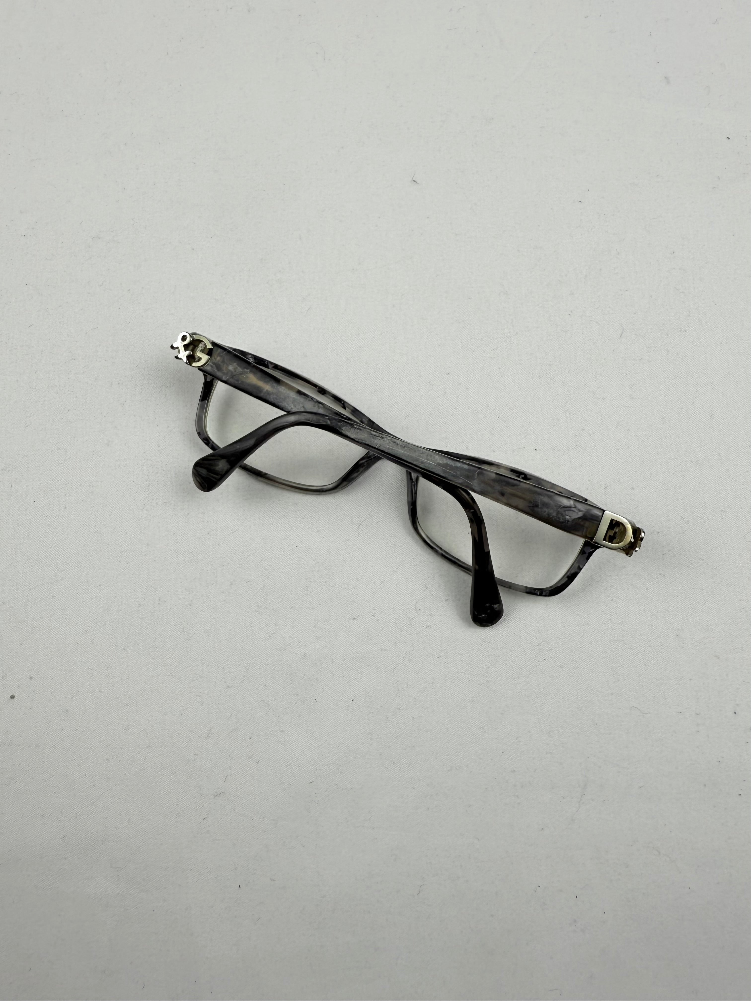 Grey 2000s office glasses (with prescription)