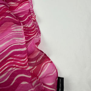 Pink graphic mesh multiway pareo tie up mini skirt / top (172x104cm)