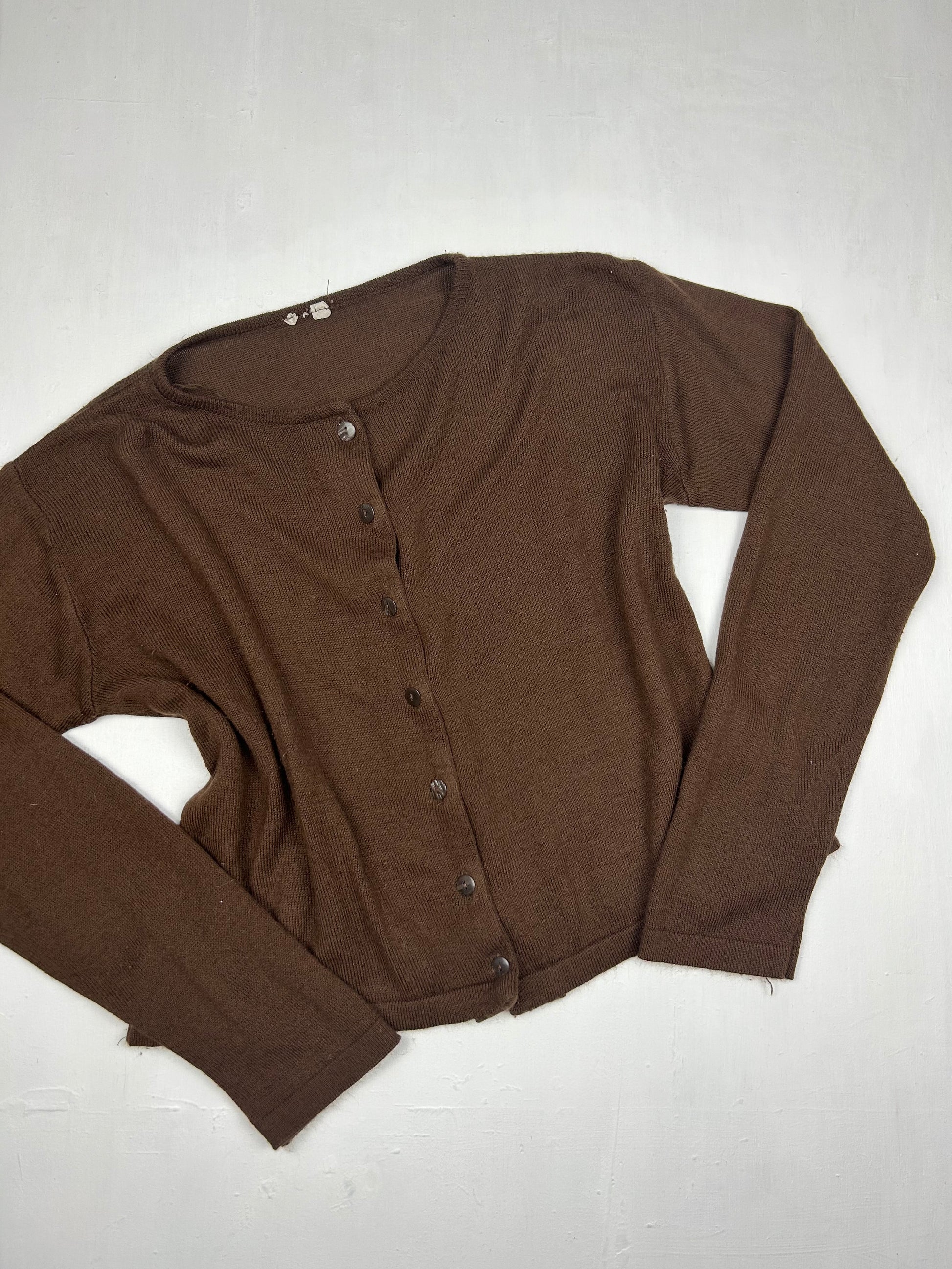 Brown cardigan jumper (L)