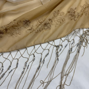 Beige mesh multiway pareo tie up mini skirt / top (154x96cm)