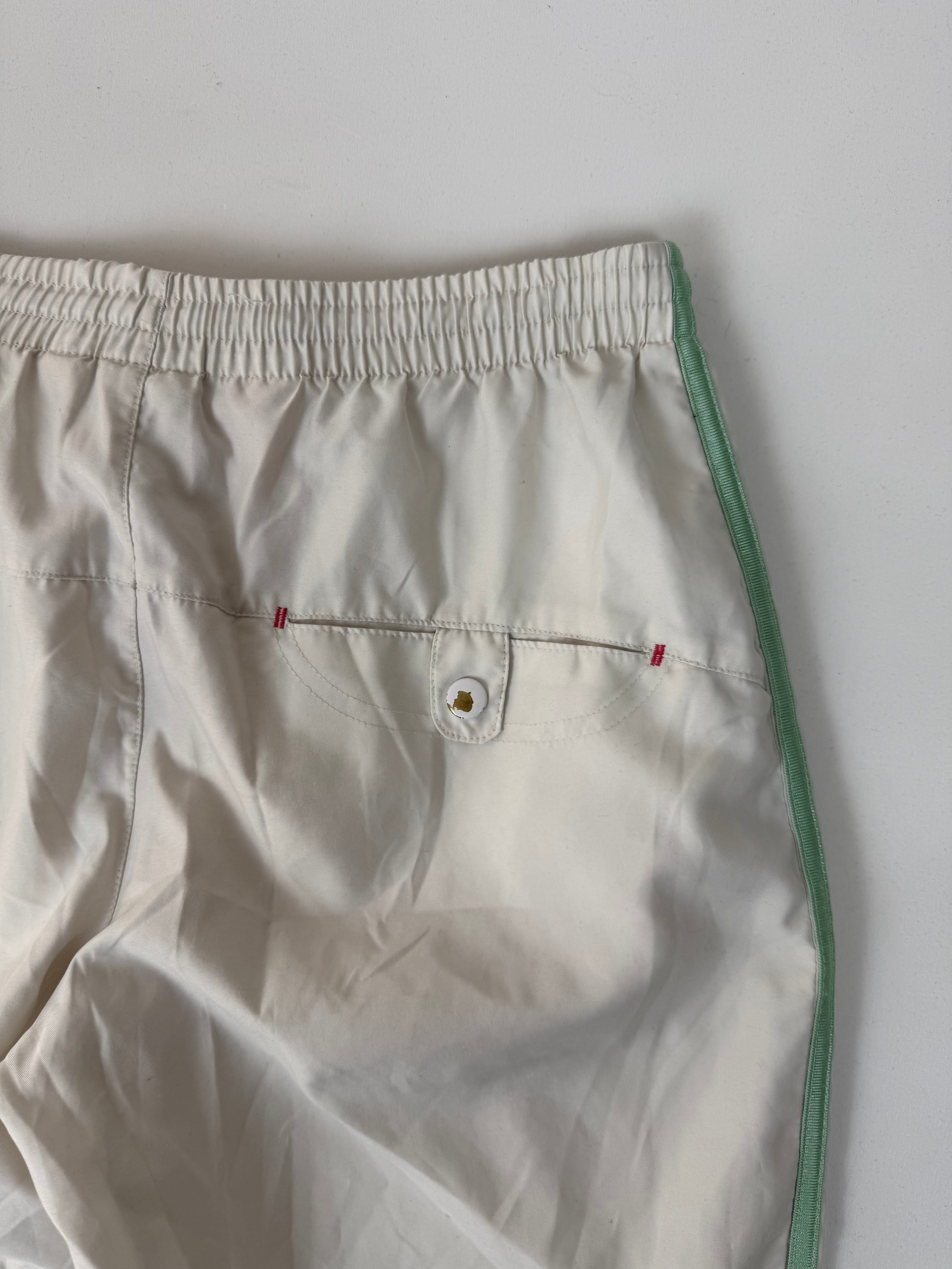 White activewear low rise capri pants (S)
