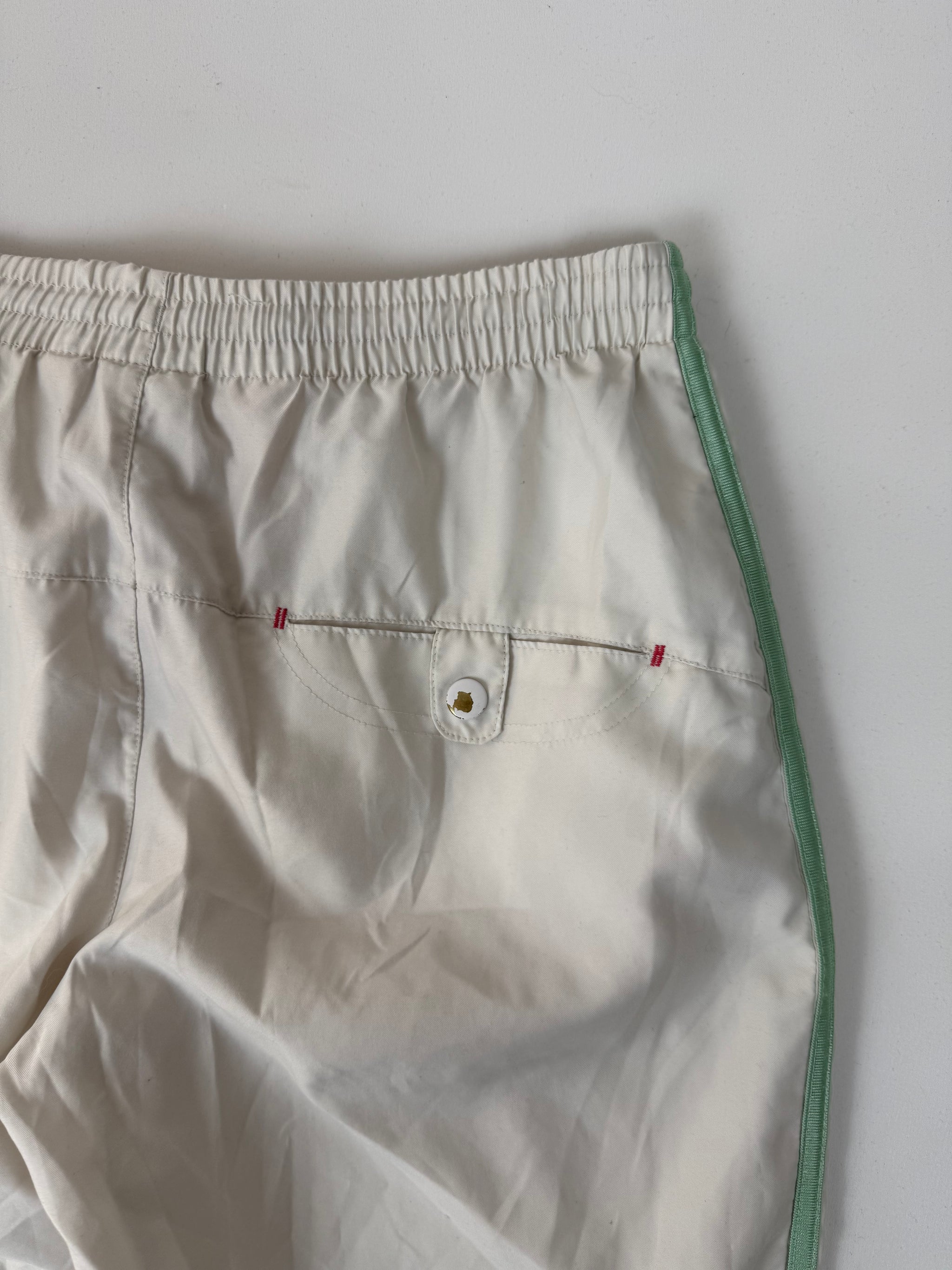 White activewear low rise capri pants (S)