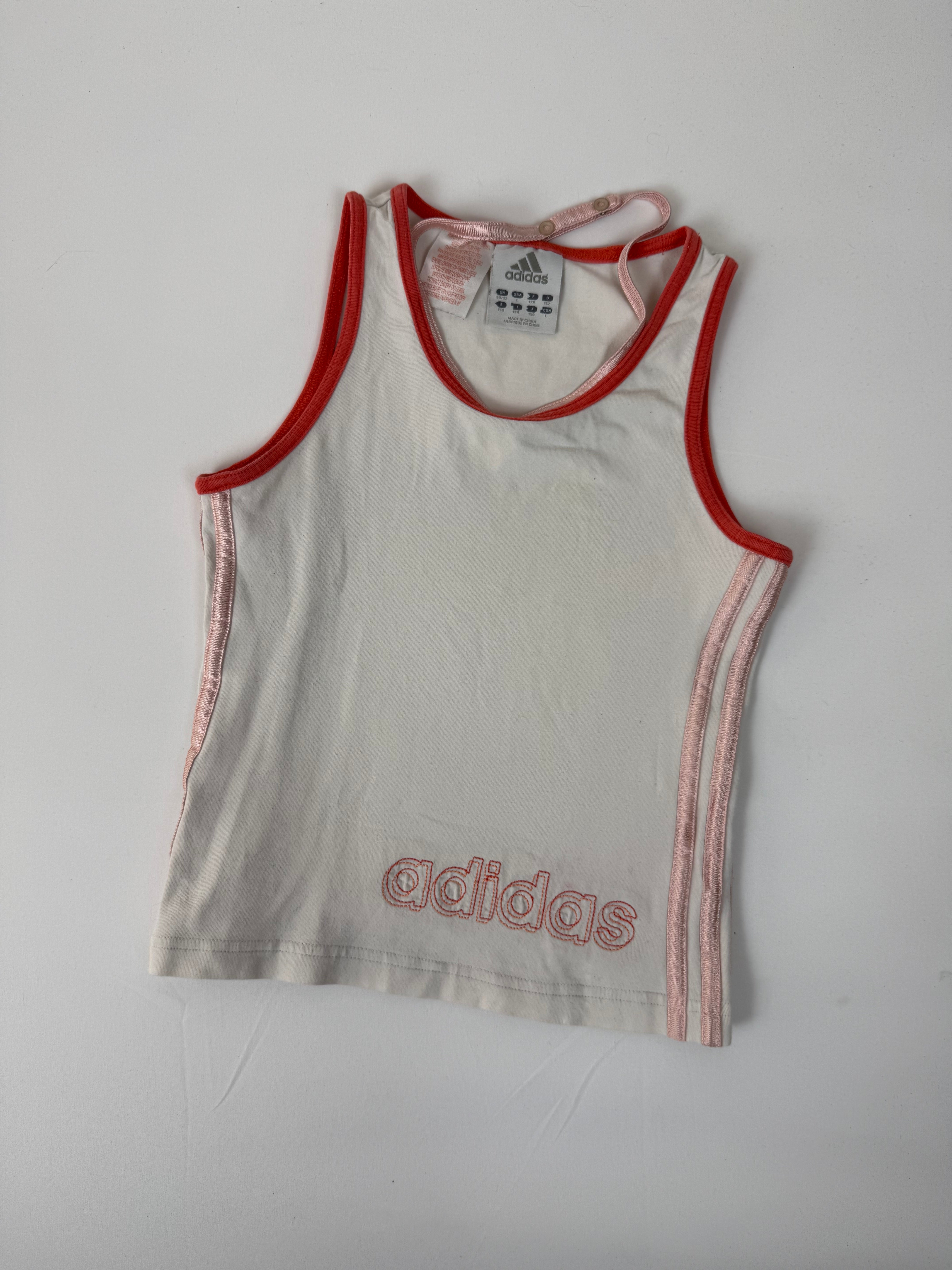 White cotton activewear top (XS)