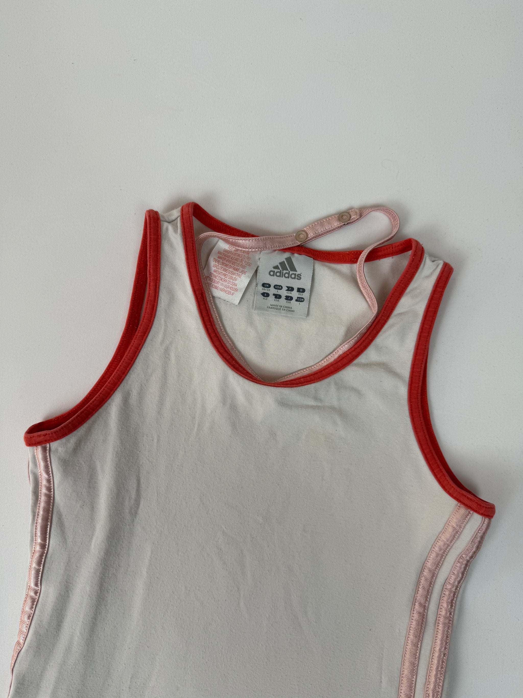 White cotton activewear top (XS)