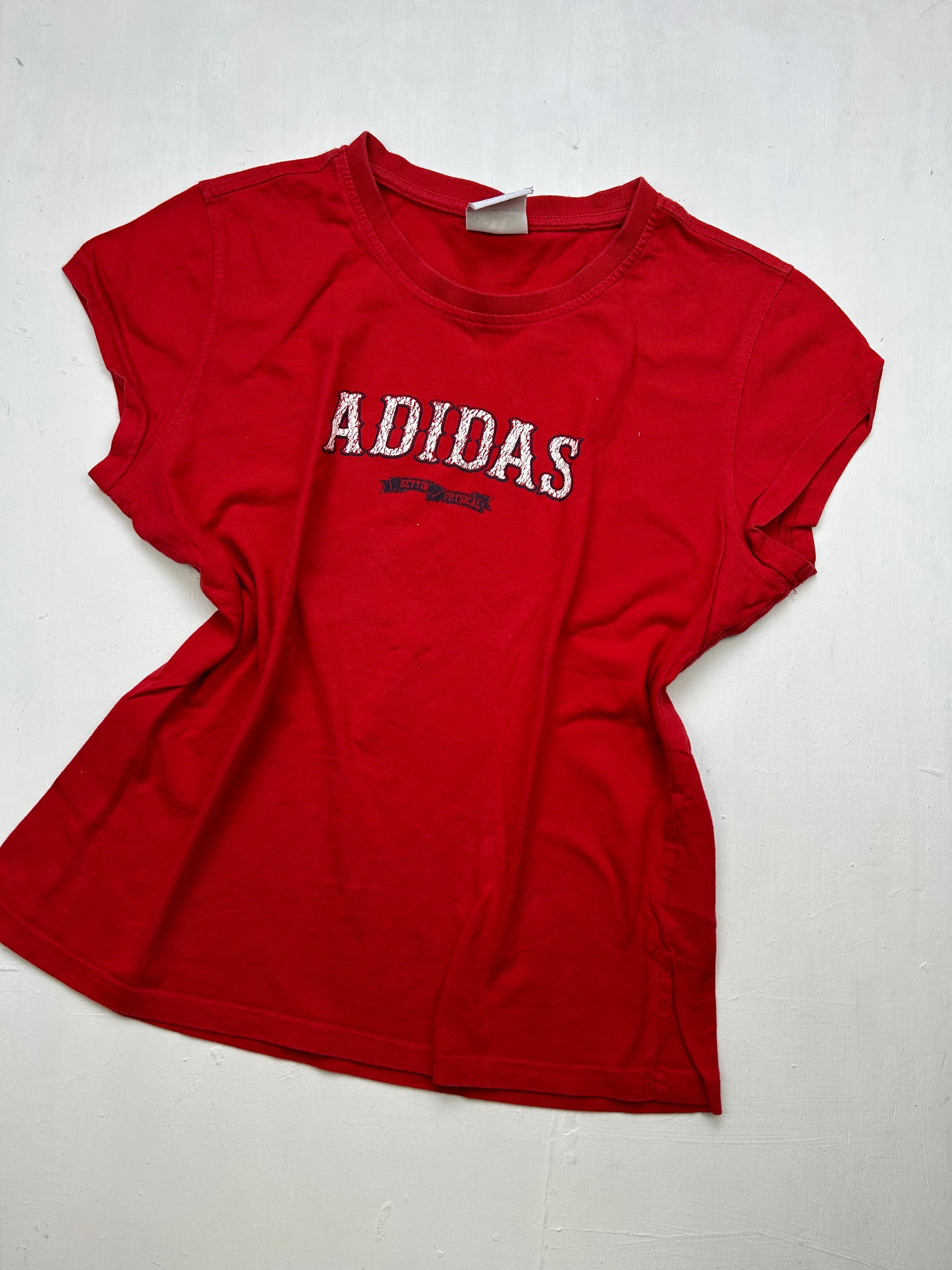 Red logo 100% cotton tee (L)