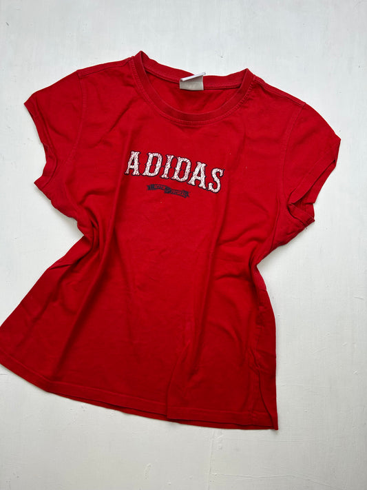 Red logo 100% cotton tee (L)