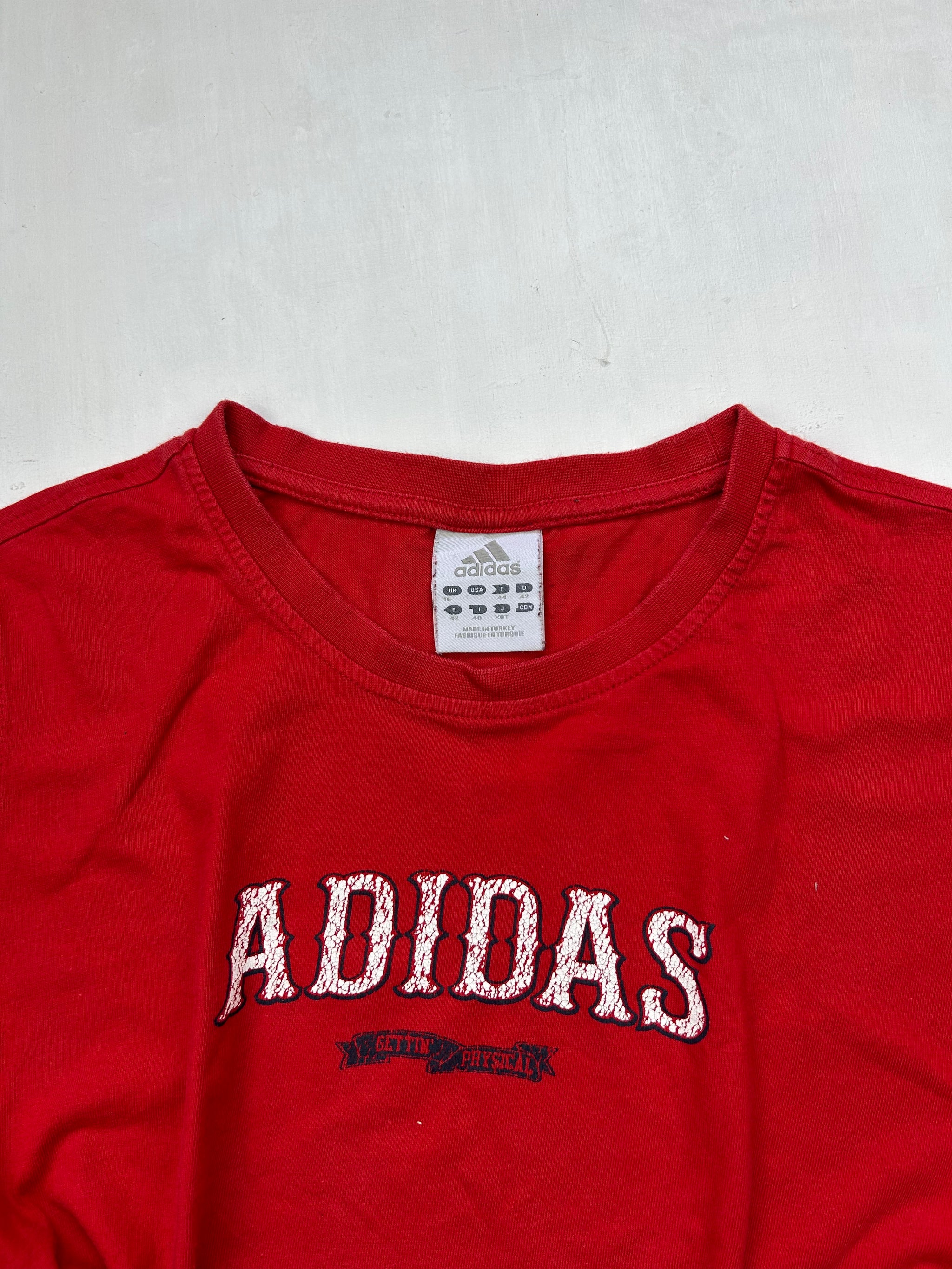Red logo 100% cotton tee (L)