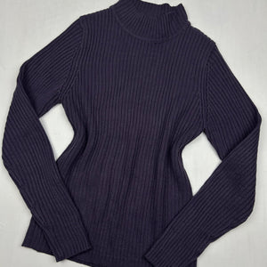 Purple high neck jumper (M)