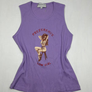 Ribbed logo tank top (M/L)