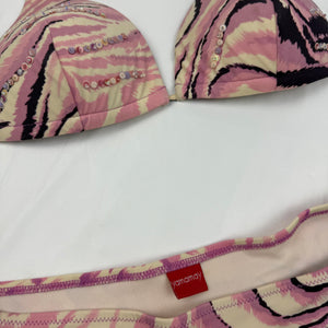 Pink panther print bikini set (S/M)